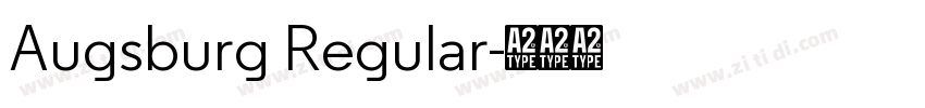 Augsburg Regular字体转换